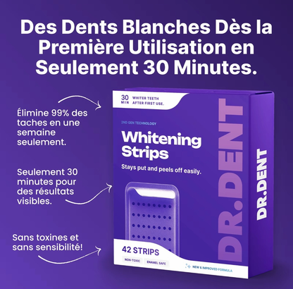 42 Bandes dent blanche